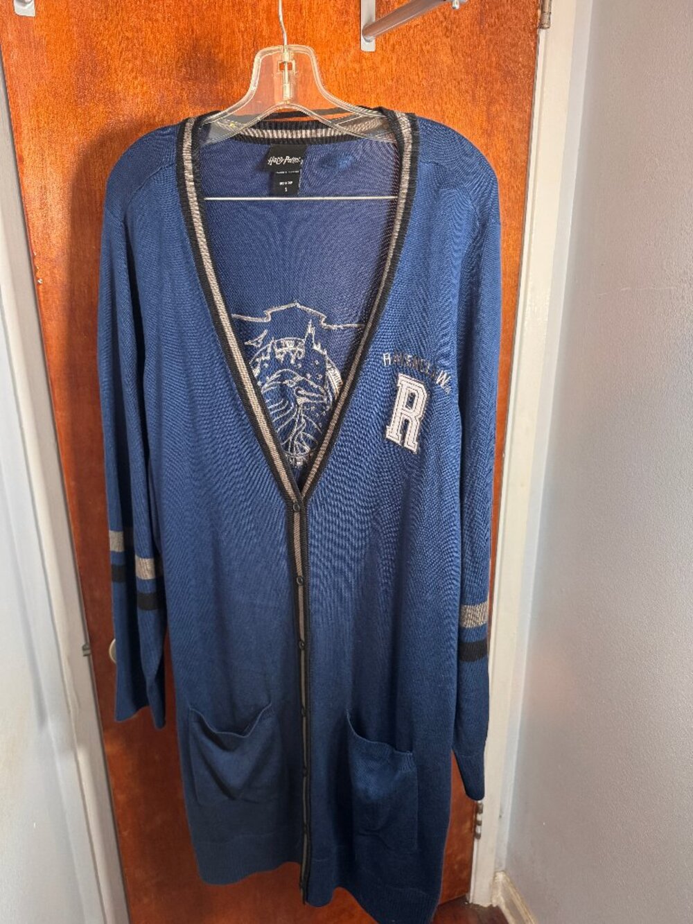 Torrid Harry Potter Ravenclaw varsity boyfriend cardigan